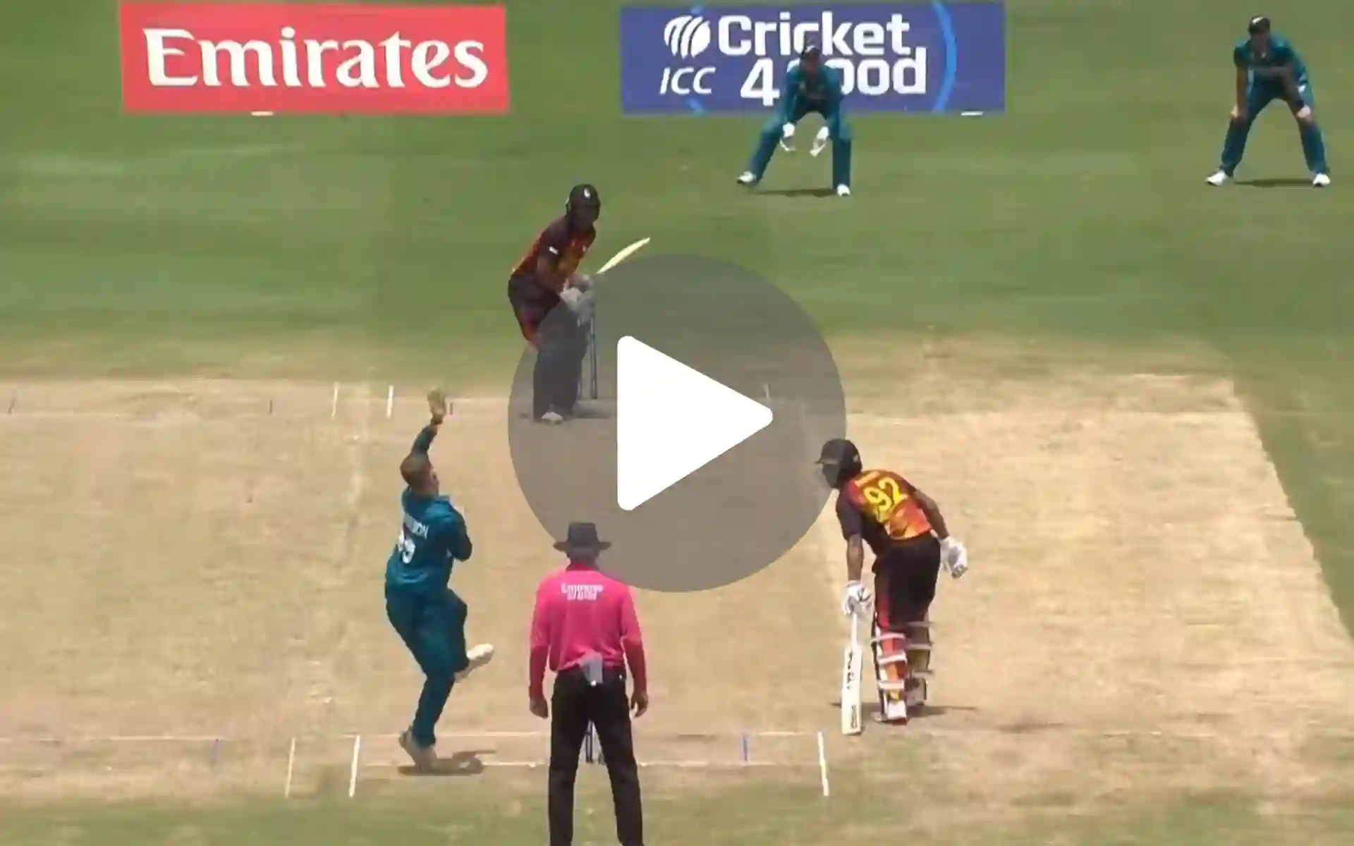 [Watch] RCB Star Lockie Ferguson's Express Pace Rips Through PNG Skipper